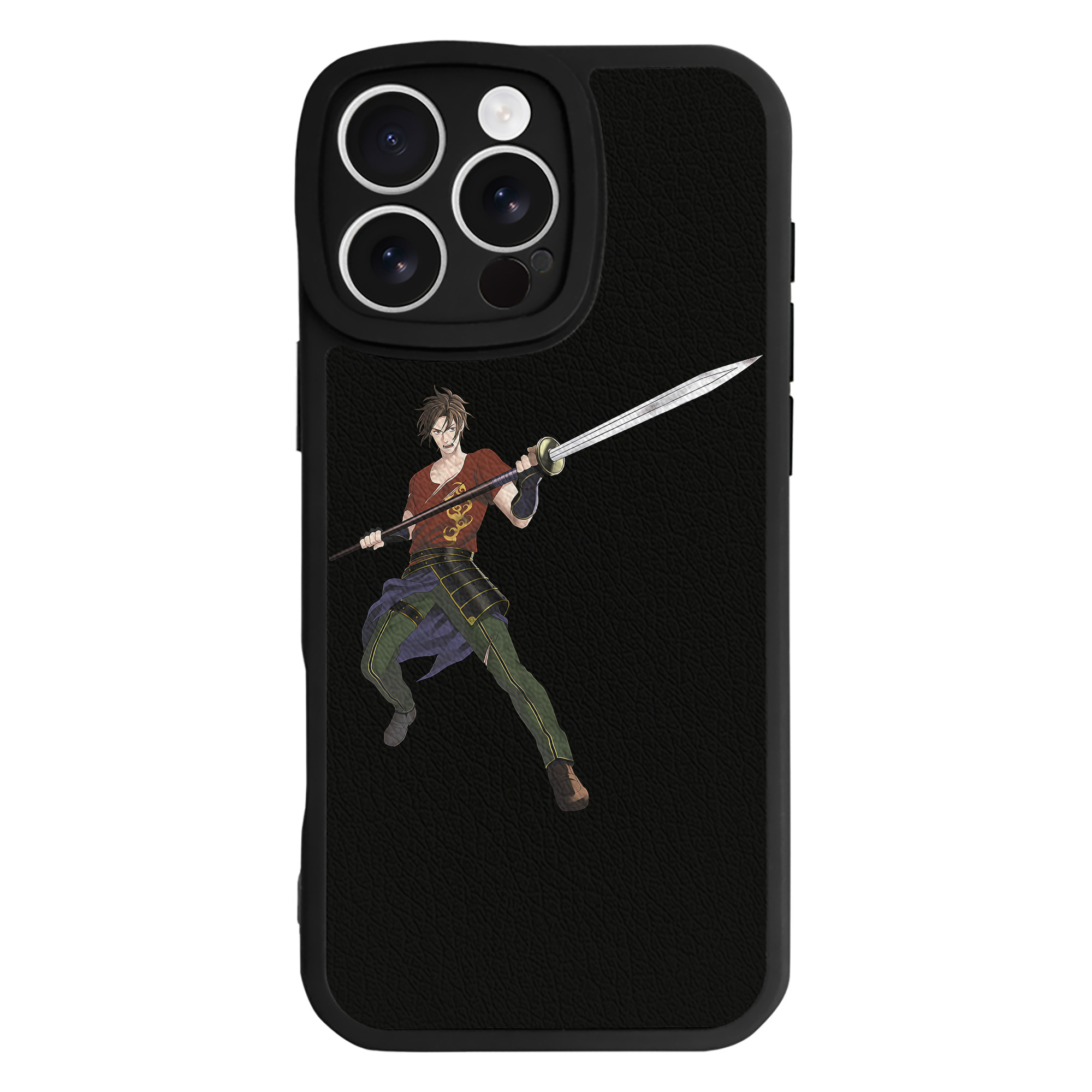 （画像用） 刀剣乱舞 Touken Ranbu 【iPhone 16シリーズ対応】シリコンスマホケース（レザー調） 材質：シリコン